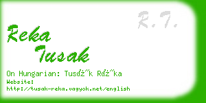 reka tusak business card